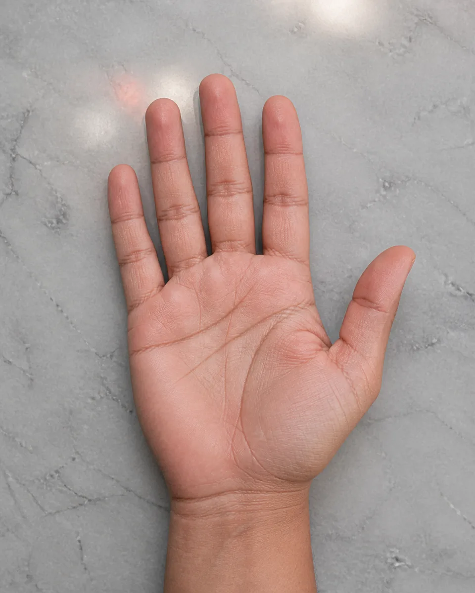 Example of a clear palm photo with the full hand in frame